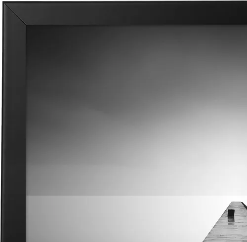 Vista 130 de Americanflat Portarretratos de 12 x 17 pulgadas con plexiglás pulido, marco de fotos color negro, marcos de fotos anchos hechos de madera