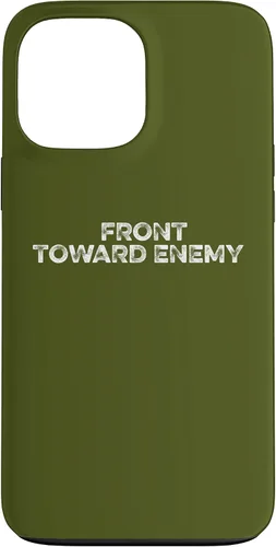 Vista 24 de Funda para iPhone 16 frente a la mina enemiga militar veterano ejército Claymore Mines Case