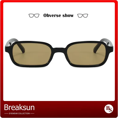 Vista 5 de Lentes de sol rectangulares retro para mujeres y hombres, de moda de los años 90, pequeños anteojos de sol cuadrados 2025 de diseño vintage
