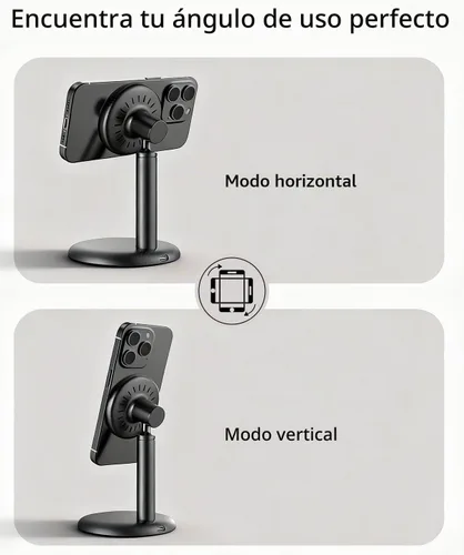 Vista 8 de Soporte de cargador inalámbrico magnético para iPhone 17/16/15/14/13