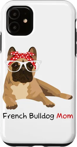 Vista 8 de French Bulldog Mom Bandana Womens Frenchie Case for iPhone 17