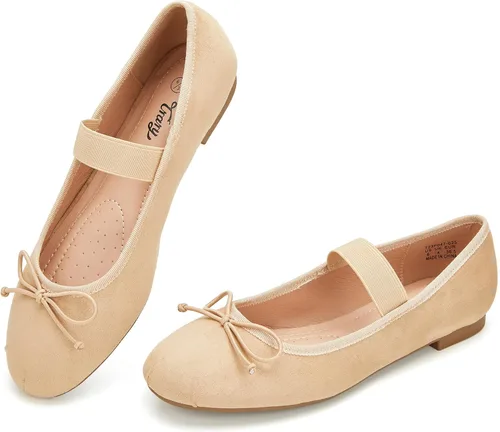 Vista 15 de Trary Cavie - Zapatos planos de ballet para mujer, zapatos Mary Jane para Rosa