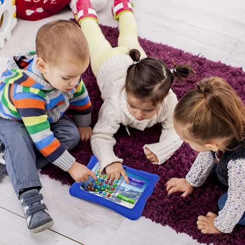 Vista 6 de PRITOM Tablet de 7 pulgadas para niños con funda, tableta Android 13, 32 GB ROM, WiFi, Bluetooth, cámara dual, educación, juegos, control parental