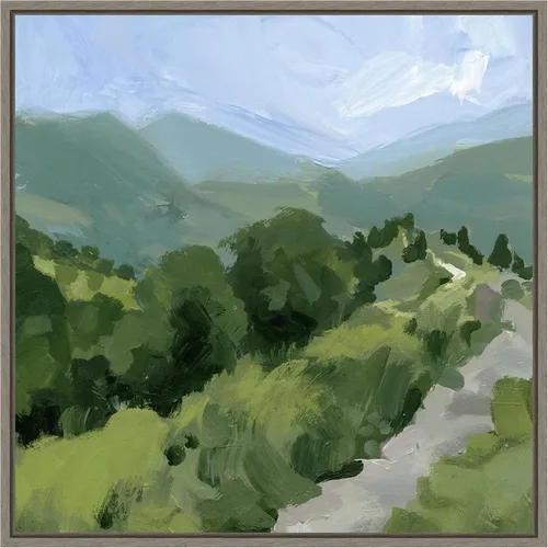 Vista 12 de Amanti Art Lienzo enmarcado para pared, camino forrado de árbol I de 16 x 16 pulgadas, por Victoria Barnes, lienzo enmarcado para pared, obras