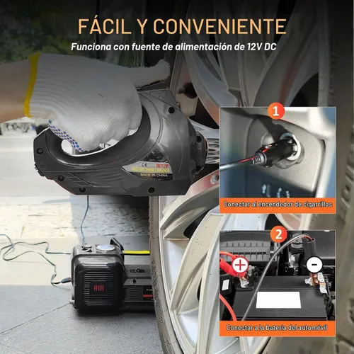 Vista 2 de E-HEELP Kit de gato eléctrico para coche hidráulico de 5 toneladas y 12 V Jack negro+llave inglesa