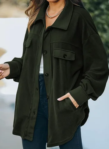 Vista 2 de Astylish Chaqueta casual de manga larga para mujer con bolsillos