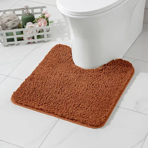 Vista 17 de MIULEE Alfombras de baño negras, suaves y pequeñas, absorbentes, antideslizantes, de secado rápido, esponjosas, para baño, bañera y duchas, lavables
