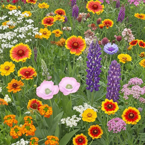 Vista 33 de Ferry Morse Mezcla para Todo Propósito Sol-Sombra a Granel Semillas de Flores Silvestres, 1 lb