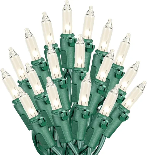 Vista 9 de Novelty Lights set de 100 luces navideñas transparentes de 34 pies de largo.