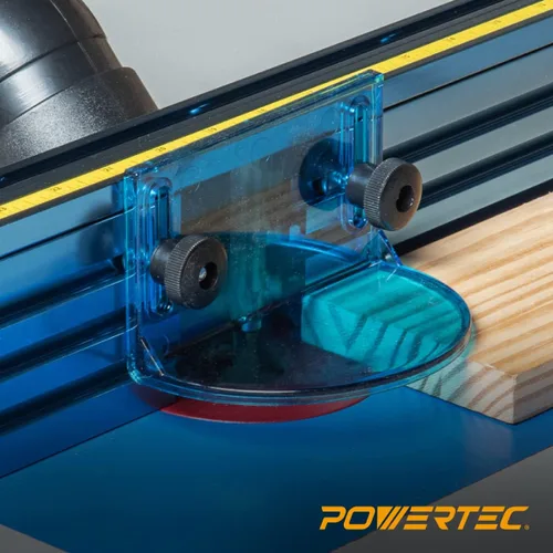 Vista 6 de POWERTEC 71733 Kit de Protector de Broca de Router de Tamaño Completo con Puerto de Polvo para Mesa de Router Adaptador de Recolección de Polvo