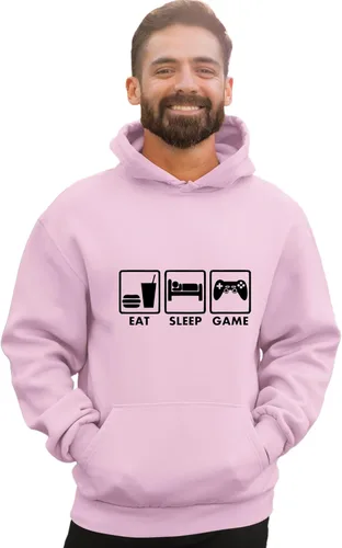 Vista 14 de Go All Out Eat Sleep Game - Sudadera con capucha para hombre y mujer Verde Irlandés