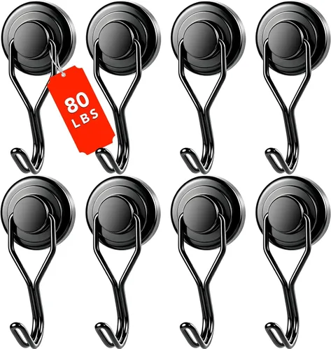 Vista 7 de DIYMAG Ganchos magnéticos, 120 libras resistentes 7P 2026 Cruceros Plateado