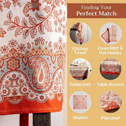 Vista 390 de Maison d' Hermine Delantales para mujer con bolsillo, 100% algodón (27.50 x 31.50 pulgadas)