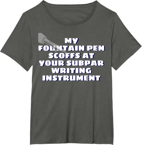 Vista 37 de My Fountain Pen Scoffs At Your Subpar - Camiseta de manga corta