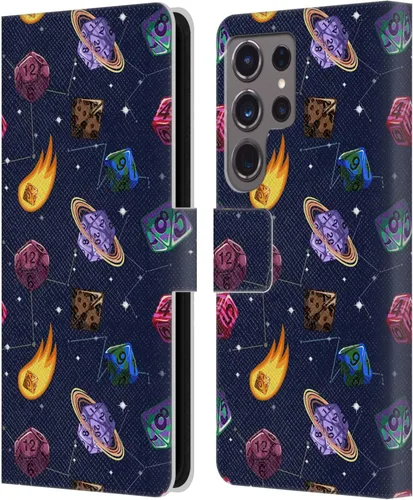 Vista 31 de Head Case Designs Officially Licensed Carla Morrow Colorful Space Dice Patterns Leather Wallet Case Compatible with Samsung Galaxy A07 4G