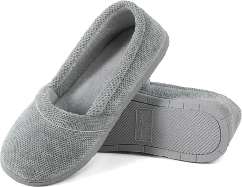 Vista 4 de ULTRAIDEAS Grace - Pantuflas para mujer con espalda cerrada, mocasines de espuma viscoelástica con suela de goma