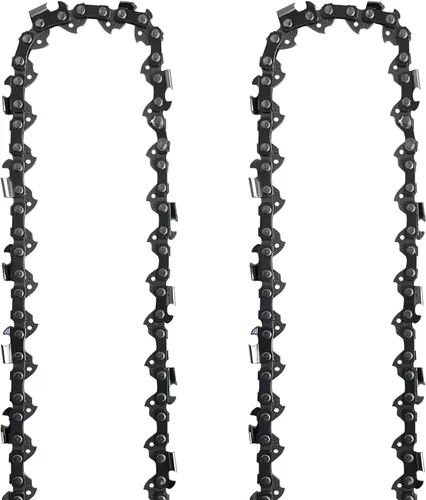 Vista 2 de Cadena de sierra de poste de 8 pulgadas de 2 piezas para motosierra Dewalt DCPS620B DCPS620M1, cadena de repuesto de 8 pulgadas para Dewalt DCCS623B