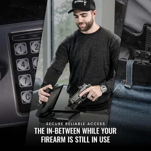 Vista 6 de Stopbox Pro - Alternativa segura para armas de mano, funda portátil de acceso instantáneo, compatible con la TSA, caja de seguridad para automóvil
