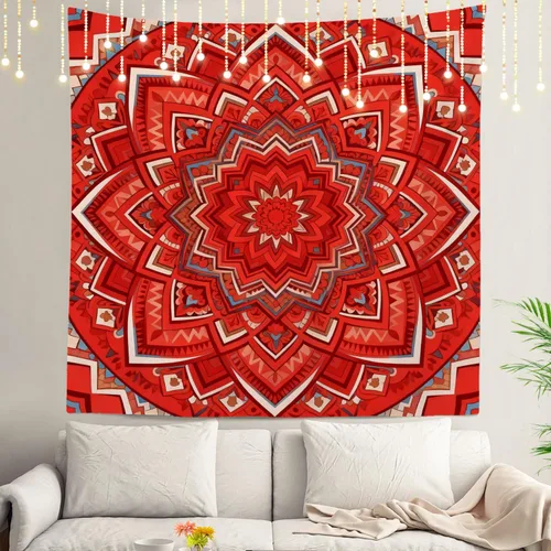 Vista 80 de Shrahala Circles Tapestry, Abstract Art With Various Circles Wall Hanging Hd Print Polyester Backdrop For Dorm Room Bedroom 30 X 40 In