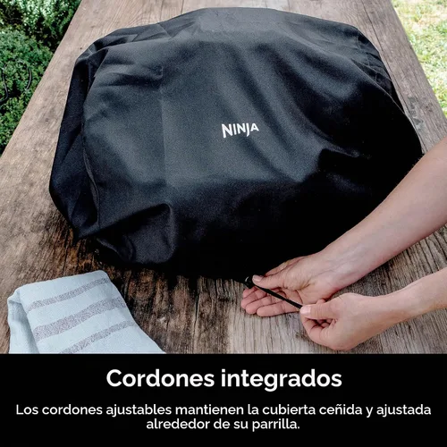 Vista 5 de Ninja Woodfire - Funda para parrilla OG300 y OG700, resistente al agua Ninja La funda para parrilla Woodfire es resistente a los rayos UV