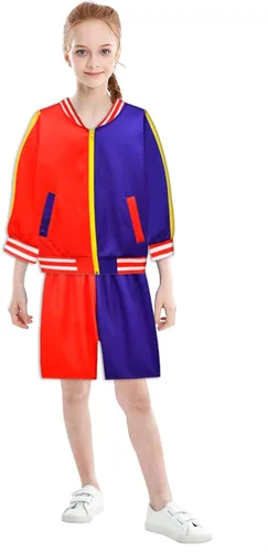 Vista 2 de ROSEZUZU Super Villain - Disfraz de cosplay para niñas, 4 piezas, 5-13 años