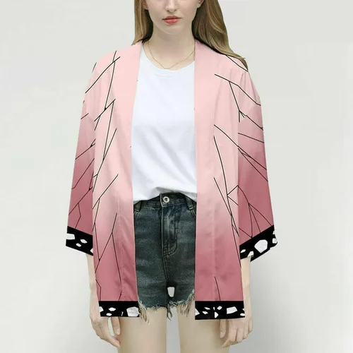 Vista 2 de Cosplay Life Demon Vanquisher Killer Hashira Kimono Disfraz japonés de alta calidad, kimono de Halloween, unisex para adultos