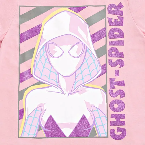 Vista 7 de Marvel Spider-Verse Ghost-Spider Girls - Paquete de 3 camisetas para niños pequeños y grandes