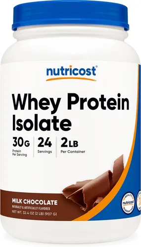 Vista 12 de Nutricost Polvo aislado de proteína de suero (masa de pastel, 2 libras)