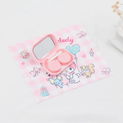 Vista 3 de G-Ahora Kitty - Estuche rígido para lentes de sol, organizador con paño de limpieza