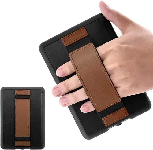 Vista 12 de Funda para Kindle Paperwhite 5 (se adapta a la nueva 11ª generación 2021) - Funda resistente a prueba de golpes con correa de mano (negro)