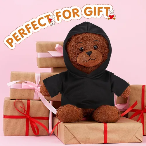 Vista 6 de 6 piezas de ropa de oso de peluche, camiseta de sublimación de oso de peluche, camisetas clásicas de oso de peluche, camisetas con capucha de 14 a