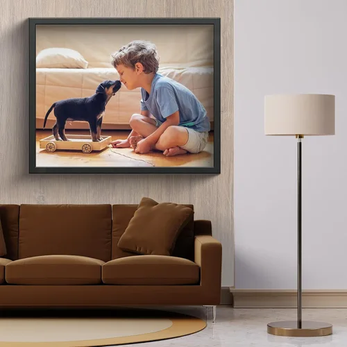Vista 3 de cuesr Impresiones en lienzo con tu foto, arte de pared en lienzo personalizado (6 x 8 pulgadas), imágenes de lienzo personalizadas, regalos