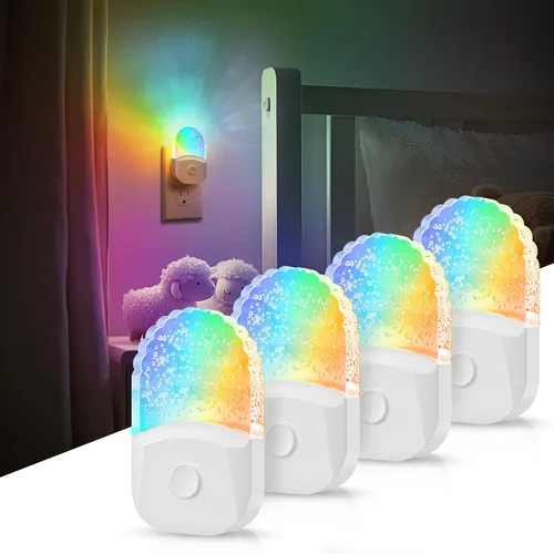 Vista 11 de DORESshop Luces nocturnas enchufables a la pared [paquete de 2] 3CCT luz nocturna LED con sensor de atardecer a amanecer, luz nocturna enchufable