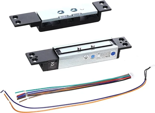 Vista 2 de UHPPOTE 2600lb Holding Force 12VDC Voltaje Eléctrico Esquileo Cerradura Magnética Montaje Oculto con Sensor Estático de Puerta Carcasa de aluminio