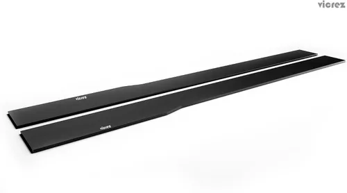 Vista 2 de Vicrez Divisores de falda lateral vz100601 Compatible con Infiniti G35 Coupe 2003-2007 negro