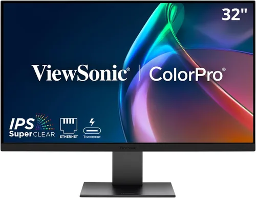 Vista 2 de ViewSonic VP3276T-4K Monitor de acoplamiento 4K de 32 pulgadas, pantalla