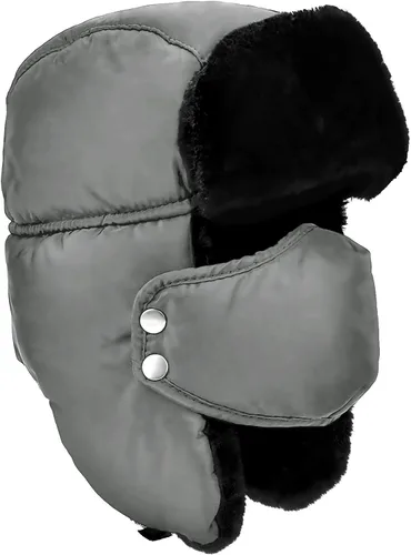 Vista 18 de Sombrero de trampero de invierno unisex con orejeras