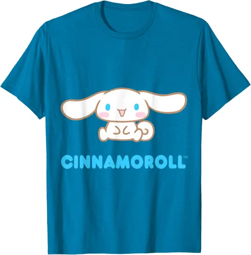 Vista 10 de Cinnamoroll Character Front and Back T-Shirt S Negro