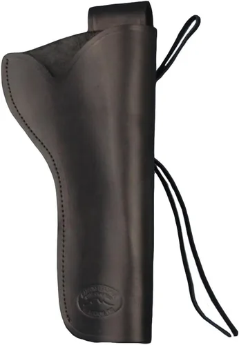 Vista 2 de New Barsony - Funda de piel negra para revólveres de 6 pulgadas