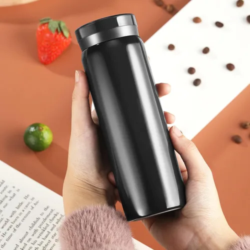 Vista 5 de Mini Thermos Bonita Botella de Agua - Matraz Pequeño Diminuto Aislado al Vacío de Acero Inoxidable 18/10 de 7 oz - A Prueba de Fugas y Derrames