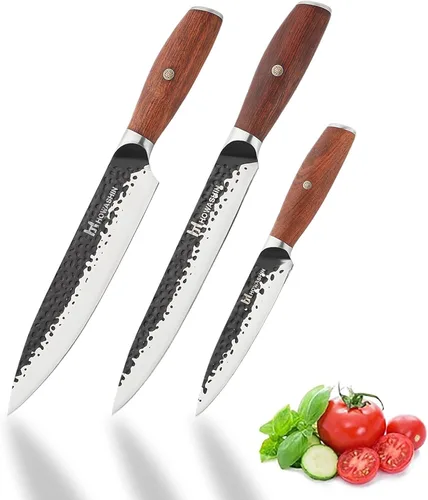Vista 42 de Cuchillo de chef de 6 pulgadas, cuchillos de cocina, deshuesado de acero inoxidable alemán de alto carbono, cuchillo profesional para carne, aves