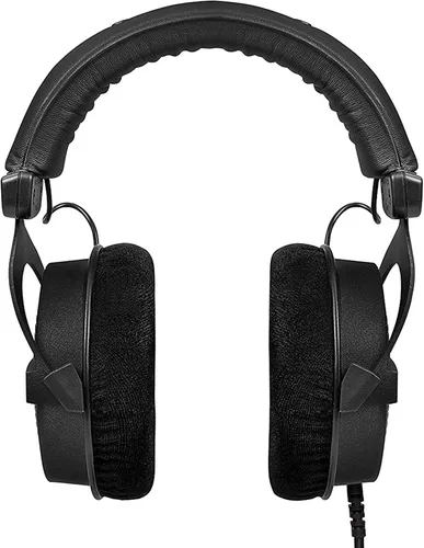 Vista 3 de beyerdynamic DT 990 Pro - Auriculares de diadema para monitor de estudio, sistema abierto, con cable (80 Ohmios, negro edición limitada)