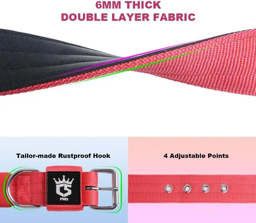 Vista 2 de TSPRO Collar Táctico para Perro de 1.25 Pulgadas de Ancho Collares Gruesos para Perro con Hebilla de Metal de Servicio Pesado, Duradero, Fuerte