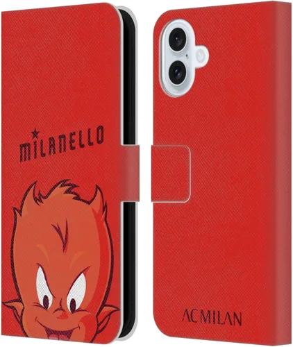 Vista 28 de Head Case Designs Officially Licensed AC Milan Dream Big Children Leather Wallet Case Compatible with Apple iPhone 11