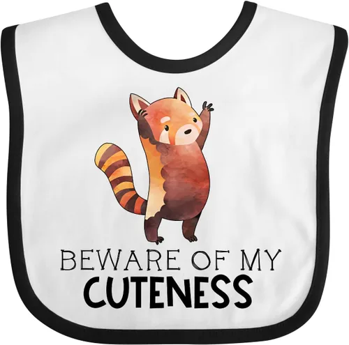 Vista 3 de inktastic Beware Of My Cuteness Cute Red Panda Babero