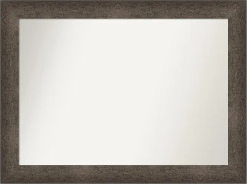 Vista 1060 de Amanti Art Espejo de pared personalizado no biselado (25 x 25 pulgadas), marco de bronce acentuado, varios tamaños personalizados, espejo de baño