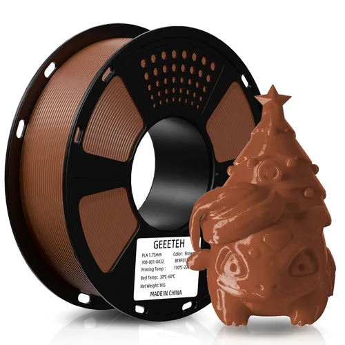 Vista 16 de GEEETECH Filamento PLA de color dorado sedoso de 0.069 libras, filamento de seda brillante para impresora 3D, carrete de 2.2 libras, precisión