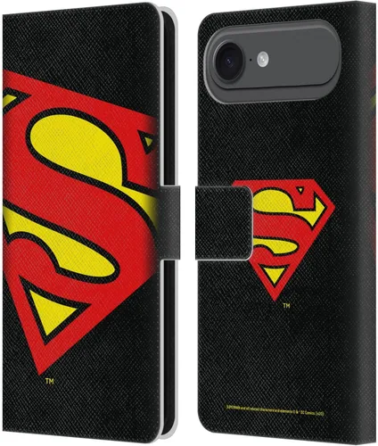 Vista 104 de Head Case Designs Funda de piel con licencia oficial de Superman DC Comics con logotipos negros y rojos compatible con Apple iPhone 11