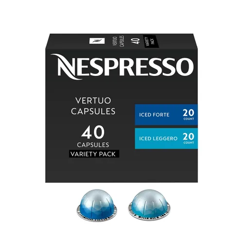 Vista 11 de Nespresso Cápsulas OriginalLine, Ice Forte, 30 cápsulas de café expreso, prepara 7.8 onzas. Cápsulas Pack de 1 Infusiones 7.8 oz.