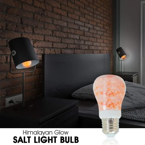 Vista 3 de WBM Smart Bombilla LED E26 de 7 W, bombilla de sal del Himalaya, 30000 horas de vida útil, bombilla LED regulable (paquete de 2)